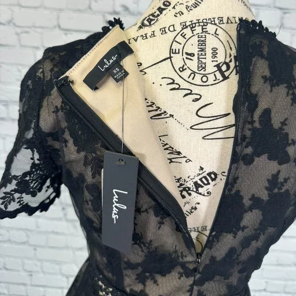 Lulu's Black Lace Dress (XS) - Picture 3 of 3